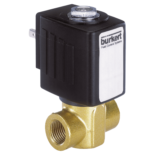 Burkert Servo-Assisted 2/2-Way Piston Solenoid Valve, 6240